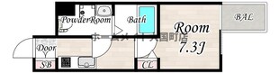 エグゼ難波WESTリバーの物件間取画像